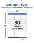 Avery 5160 Easy Peel Address Labels 1 X 2 5 8  30 sheet - Choose 600 900 1500