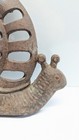 Vintage Cast Iron Snail Garden Grate Holder Japanese 11  Antique Metal Sculpture