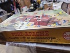 Vintage Louis Marx Fort Apache Play Set Box Figures Horses Accessories