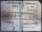 Rare 1861 Civil War Union Army Military Pass Grafton Wv Brig  Gen  Chas  W  Hill