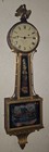 American Kilbourn   Proctor Weight Driven Presentation Banjo Clock Working Pa 