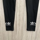 Adidas Originals Tights Women   s Xs Black Mid Rise Elastic Waist Logo Leggins