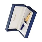 Waterman Edson  Rollerball Pen Saphire Blue    Gold Trim In Box    