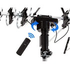 200 Mile Outdoor Tv Antenna Amplifier 360 Degree Rotor Uhf vhf fm Support 5 Tvs