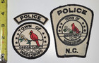 Lot Of 2 Vintage Wadesboro Nc Police Patches Anson County North Carolina