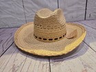 Vintage Western Langenberg Straw Hat Cowboy Farmer Size 7 - New With Tags