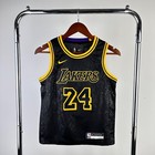 New With Tags  Kobe Bryant  24 Youth L La Lakers Black Jersey Basketball