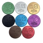 Vintage Mcdonalds Universal Studios Pogs Slammers Used Set Of 8 1994 Metal
