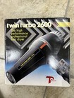 Turbo Power Twinturbo 2600 Professional Hair Dryer   Black Authentic