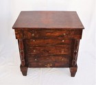 American Empire Period Mahogany Miniature Chest Of Drawers 1850