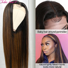 Julia Highlight Straight Balayage Blonde Fb30 Ombre Color Human Hair Lace Front 