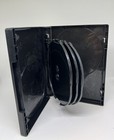 3 Pcs 25mm 6-disc Dvd Case Box  Black  Clip  Viva6-blk