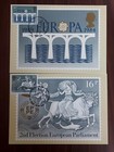 Vtg Phq 75 5 84 Post Office Card  1984  Set Of 4 Europa