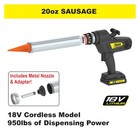 Engineering Dl-45-t14e Professional Line Cordless Sausage Caulking Gun  18v     