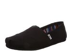 Woman s Toms Canvas Slip On Black On Black Us Size Brand New 100  Authentic