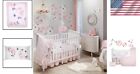 Luxury Floral Watercolor Baby Crib Bedding Set - 5-piece Nursery Essentials