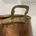 Vintage Copper Pot With Brass Handles - Great Patina - Garden Planter Container