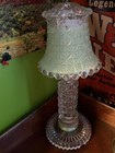 Antique Lamp- Mid 20th Century Hobnail Antique Table Lamp