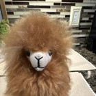 Alpaca Fur Light Brown Plush Decor Llama Very Soft 