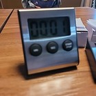 2x Loud Kitchen Timer With Stand   Magnetic Stainless Steel Face