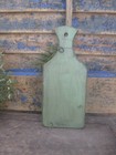 Small Antique Wood Whale Tail Sandwich Board Green Milk Paint Christmas Stencil