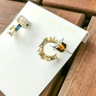 Kendra Scott Madelyn Gold Huggie Earrings Multi Mix