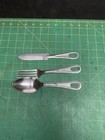 Us Army Military Field Mess Kit Fork Spoon Knife Utica Silco Stainless Vtg