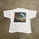 Vintage Calvin Hobbes Shirt Xl White 90s Grateful Dead Usa Nature Patagonia Usa