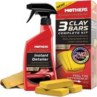 California Gold 3 Clay Bar Complete Kit  3 80-gram Clay Bars   16 Oz  Instant   