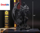 Winged Gargoyle Statue Indoor Outdoor Home Decor Sitting Guardian Sculpture Hall