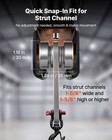 Vevor 4 Wheel Trolley Assembly Rollers 4 Pcs For 1-5 8  Or Taller Strut Channel