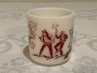 Vintage Wyatt Earp U s  Marshall Cowboy Western Milkglass Mug Cup