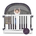 Baby Crib Tent  Safety Pop Up Crib Net To Keep Baby From Drak Gray With Bag