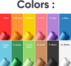 18  X 1200   100 Ft  Pack Of 12 Rolls Usa Made Multi-color Kraft Paper Rolls Set