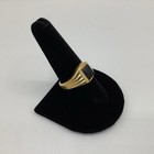Vintage Men   s Signet Ring Onyx Heavy 18k Gold Electroplated Size 10 Scratches