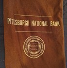 Vintage Pittsburgh National Bank Canvas Money Cash Deposit Bag Free Shipping