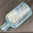 Pond s Extract Bottle Antique Aqua Glass Embossed 1846 Base Witch Hazel Medicine