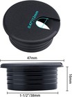 15 Pack 1 5 Inch Desk Cable Hole Cover Grommet - 3inch-11pcs  Black-1 5inch 