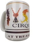 New 0vintage Cirque Du Soleil Mug Mystere Treasure Island Souvenir Las Vegas