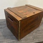 Vintage 1976 Budweiser Anheuser Busch Centennial Wooden Beer Crate Box