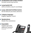 Panasonic Expandable Corded Cordless Phone System Answering Machine 1 Handset