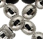 Navajo Copy Jim Morrison Stamped Silver First Phase Style Concho Belt High Shine