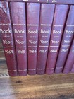 Britannica Book Of The Year 1964-1988 Events From Hardback Leather Set Of 25