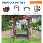 85 In Wooden Garden Arbor solid Fir Wood Trellis For Plant Climbing wedding C   