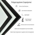 Polypropylene Copolymer  ppc  Plastic Sheet  Various Sizes And Thicknesses
