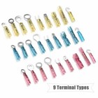 810pcs Heat Shrink Ring Lug Welded Wire Connectors Waterproof Crimp Terminal Kit