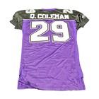 Quincey Coleman Chicago Enforcers 2001 Game Used Home Jersey Size 50  2