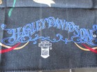 Vtg 80s Harley Davidson  Hd Us Made Red   Yellow Roses Bandana