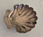 Antique Late 19th Century victorian silver  Miniature Shell Dish tiny Ball Feet