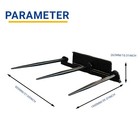 Heavy Duty 39 37 Inch Width Hay Spear Attachment For Skid Steer Loader Free Ship